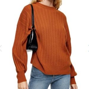 Topshop Drop Armhole Crew Sweater